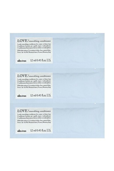 Davines Set balsam de păr Love Smoothing, 12 x 12 ml