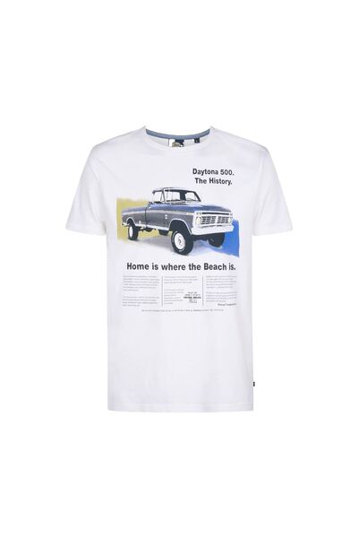 Petrol Industries Tricou bărbătesc M-1050-TSR604 Alb