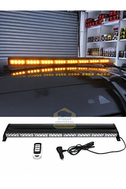 KAPOTO 85 Cm Off Road Led Bar Uzaktan Kumandalı Çakar Sarı Sarı 12V 30V Led T...