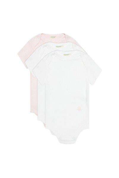 United Colors of Benetton Set de body-uri pentru fetițe 3GI70B079 Roz