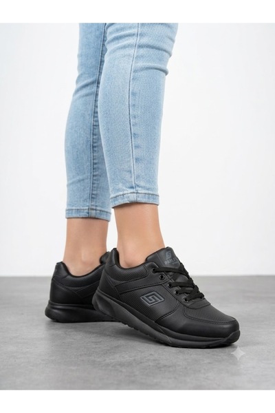 Lütfi Women's Black Sneaker Ultra Light Orthopedic Sole Walking Shoes