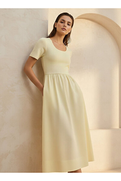 FAV KNIT WOVEN DRESS