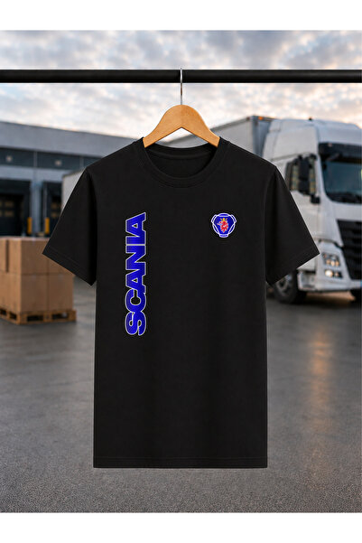 ONUR KANGAL Scania Tır Temalı Baskılı Premium Tişört TRC7035
