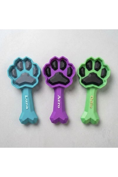 KEMX Dog Food Spoon Dog Food Scoop Paw Food Scoop Customizable, Large Size