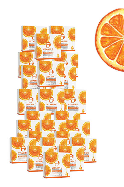 PYRON 24 Pieces Vitamin C Brightening And Anti-Aging Whitening Soap Orange 10...
