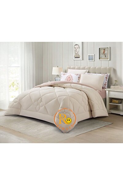 Others Plain double summer bedspread with geometric embroidery and decorative...