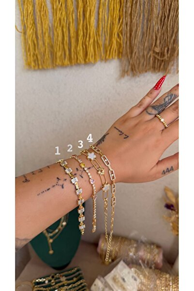 Generic Brand Xuping Gold Stone Detailed Bracelet