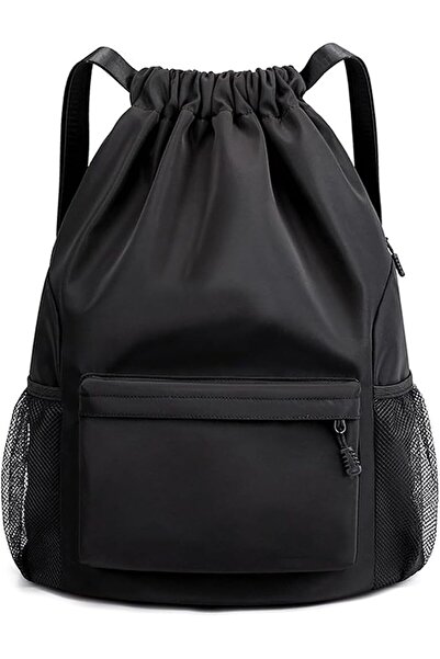 Arabest Gym Bag,Waterproof Drawstring Backpack with Shoe Compartment,Multi-Po...