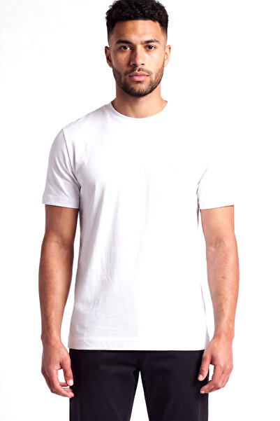 BOSS Men's Regular Fit Round Neck Logo Embroidered Round Neck Cotton Short Sl...