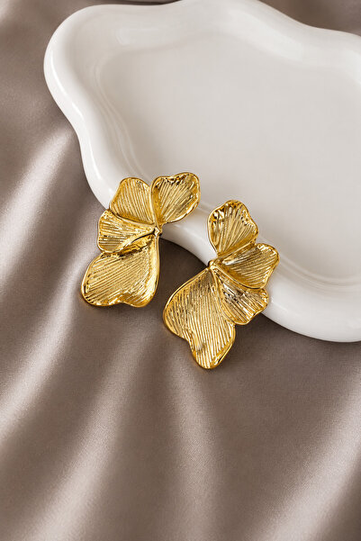 Twelve Gold Colored Vintage Earrings