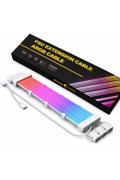 GAMETECH 3x8 ARGB SLEEVED GPU EKRAN KARTI UZATMA KABLOSU (3x8 PİN ARGB)