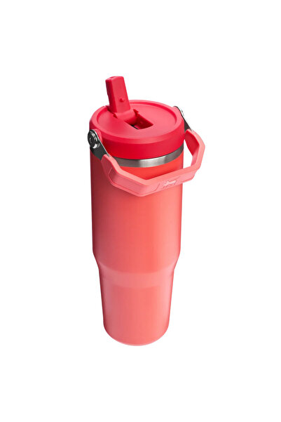 Stanley The IceFlow Flip Straw Pipetli Termos Hot Coral 0.89 Litre