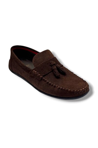 Cakgo Karacabey 1103-26 Genuine Suede Leather Bowknot Tasseled Casual Men's S...