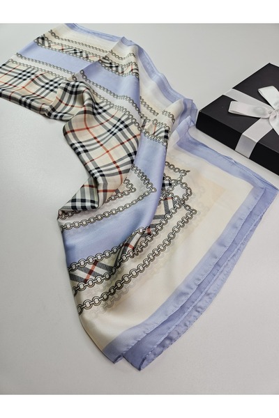 tomrisboutique Luxury Voile Silk Shawl Hijab Foulard Scarf Shawl Plaid Patter...
