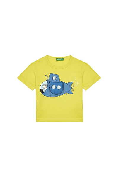 United Colors of Benetton Tricou băieți 3I1XG10JL Galben