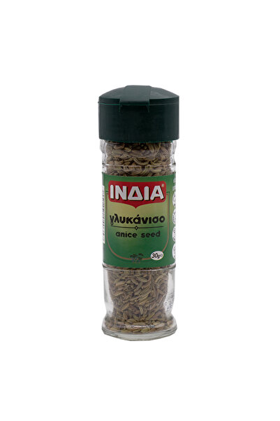 india ΙΝΔΙΑ ΓΛΥΚΑΝΙΣΟΣ 30gr. - (ΓΥΑΛΙΝΟ ΒΑΖΟ)