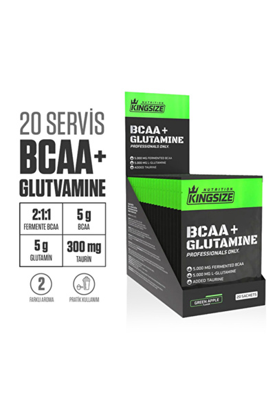 Kingsize Nutrition BCAA + Glutamine Powder 12 Gr 20 Saşe - KARPUZ