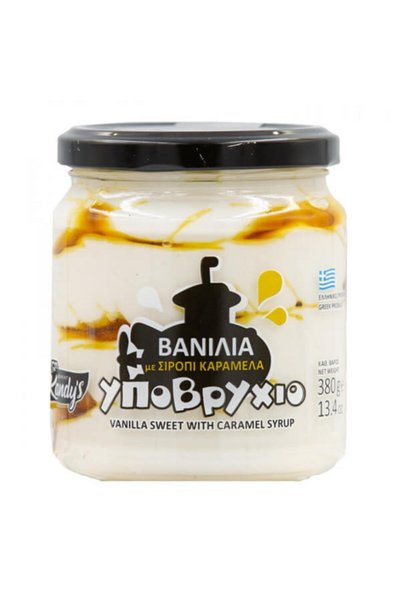 OEM ΚΑΝΔΥΛΑΣ ΒΑΝΙΛΙΑ ΜΕ ΣΙΡΟΠΙ ΚΑΡΑΜΕΛΑ 380gr.