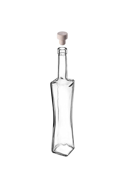 LimArt Set 50 Sticla 500 ml cu dop sintetic, sticla transparenta, pentru vin,...