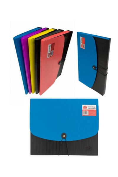 Stilo Padded File Folder 13 Compartments A4 Assorted - 1 Piece