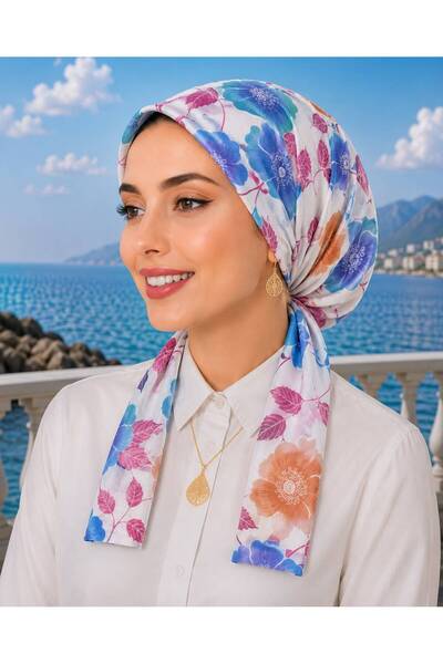 R&S modibone Scarf Bonnet Cotton Fabric Does Not Slip, Ready to Wear, Has a T...