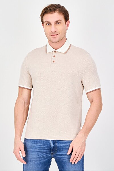 STEEL & JELLY Men Regular Fit Textured Short Sleeve Polo Shirt, Multicolor