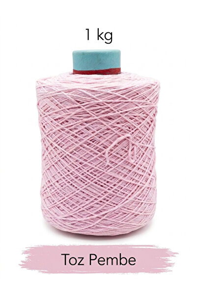 Bevella Macrame Cord Премиум тънък памучен макраме шнур, пудрено розов, 1 кг ...