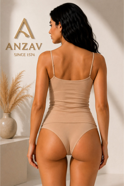AV ANZAV 1574 Women's Seamless Brazilian Panties Soft Textured Stretchy Daily...