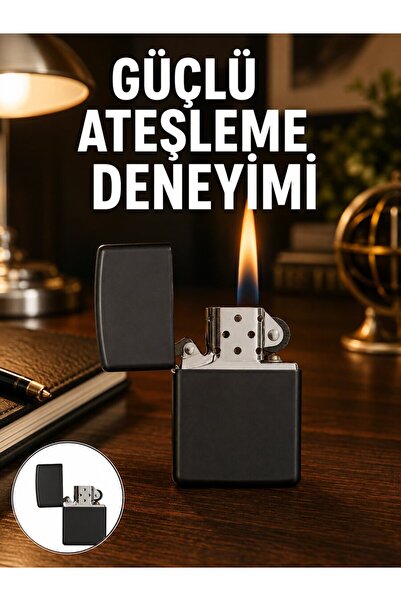 Çakmak Parlak Siyah Doldurulabilir Hedyelik Eşya Yeni Nesil - STEPCO7341-5777