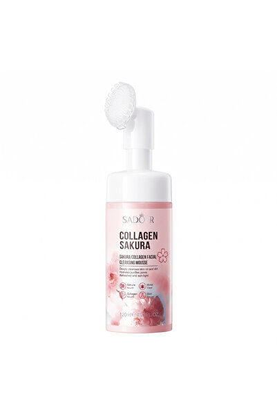 Belora Spumă de Curățare Facială Collagen Sakura, SADOER, 120 ml