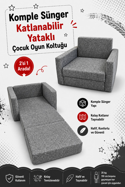 LENSA HOME Çocuk Koltuğu - Komple Sünger - (0-4 YAŞ)