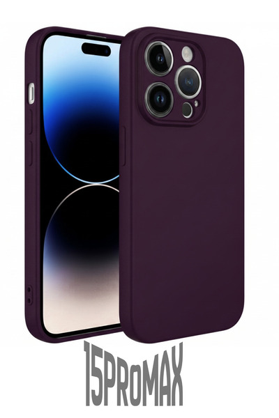 PSGT iPhone 15 pro Max Silikon Kılıf Kamera Korumalı Kapak