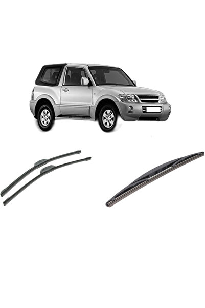 Bosch Σετ 3 υαλοκαθαριστήρων MITSUBISHI PAJERO III με υφασμάτινη οροφή (V6_W,...