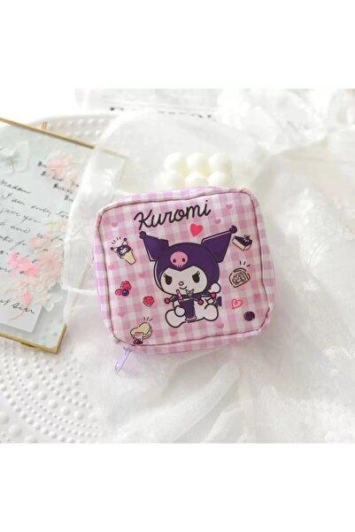 synshop Purple Cat Kuromiii Patterned Sanitary Pad Bag |   Organizers |   Mak...