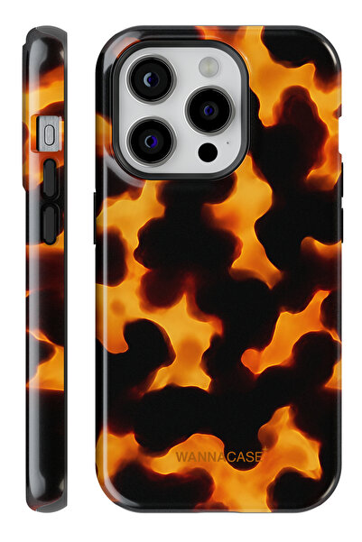 WANNACASE iPhone 16 Pro Max Tortoise Çift Katmanlı Essential Tough Telefon Kı...