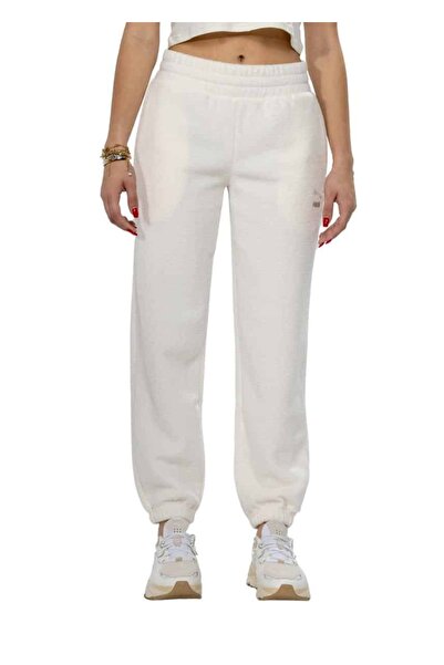 Puma Classics Fleece Παντελόνι Φόρμας 621414 99 – Off White - m