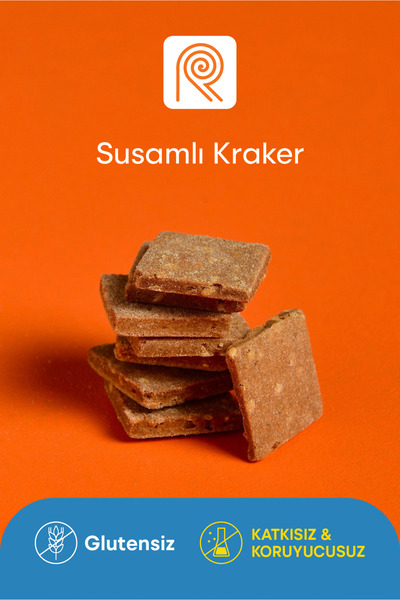 recrea snacks 1 Adet Glutensiz Susamlı Kraker