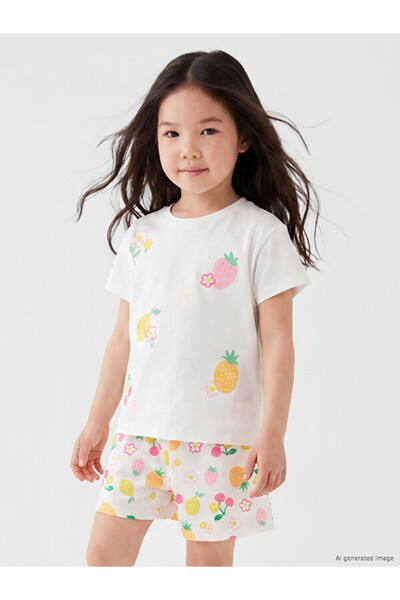 LC Waikiki Quality Parts from Çelebi Store Zero Roba Collar Printed Girl's T-...