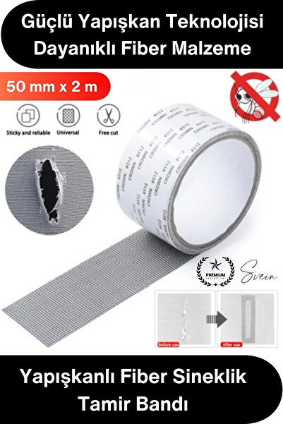 Svein #YamaBandı Sineklik Tamir Bandı Yapışkanlı Fiber Tül Yama 50 mm x 2 Met...