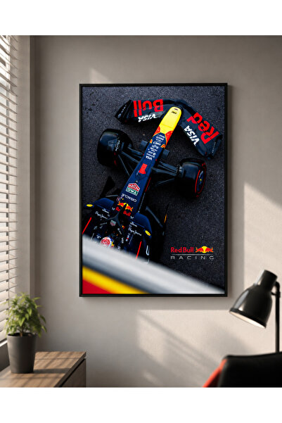 Zuma Studio Red Bull Racing Formula 1 Siyah Çerçeveli Dekoratif Duvar Tablosu...