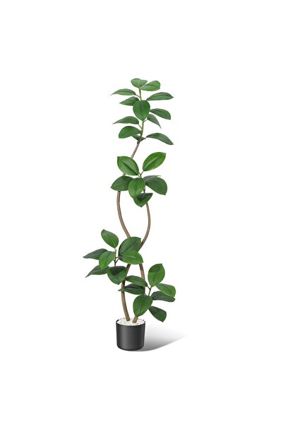 Garvee Artificial Rubber Tree Indoor Plant for Home and Office