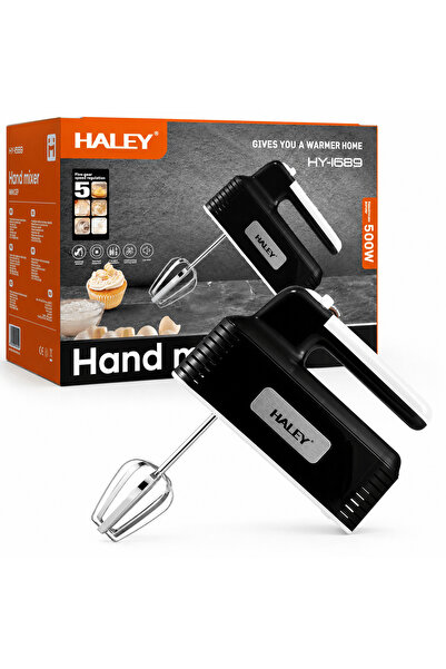 HALEY Μίξερ χειρός HY-1689, 500W, 5 ταχύτητες, Αναδευτήρες και ζυγοί ζυμώματος