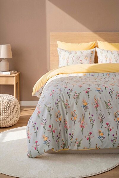 Rivaİstanbul Begonvil Double Summer Cotton Duvet Cover Set