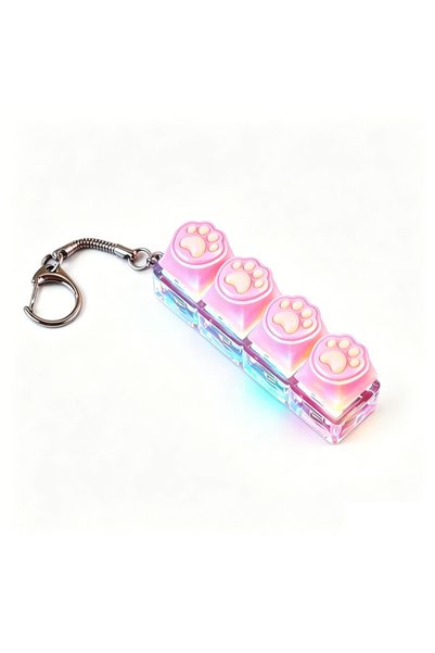 choice2 F -Clickable Keyboard Keychain LED Light - Stress Anxiety Relief Fidg...