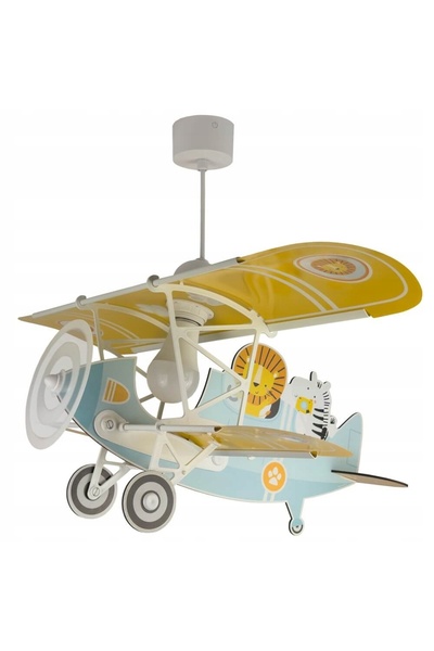 Dalber -Spania Lustră de tavan tip avion, cu două brațe, stil vintage, cu des...