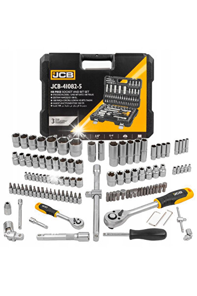 Jcb Set de scule: Chei tubulare, Capete Torx, 108 piese
