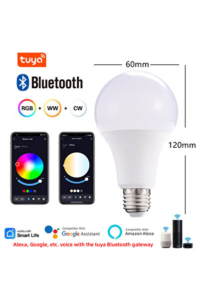 Choice 220V 9W Bluetooth Tuya Wifi/Bluetooth Smart Bulb Alexa Led Lamp E27 RG...