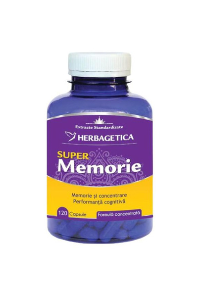 herbagetica Super Memorie Herbagetica, 120 capsule