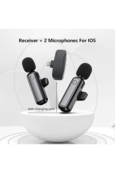 choice2 ميكروفون لاسلكي COOLCOLD 1in2 لنظام IOS مع تقنية ذكية لتقليل الضوضاء ...