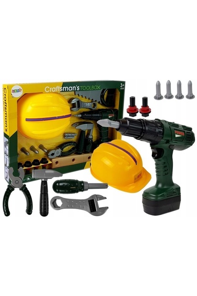 LeanToys Trusă de scule cu bormașină fără fir